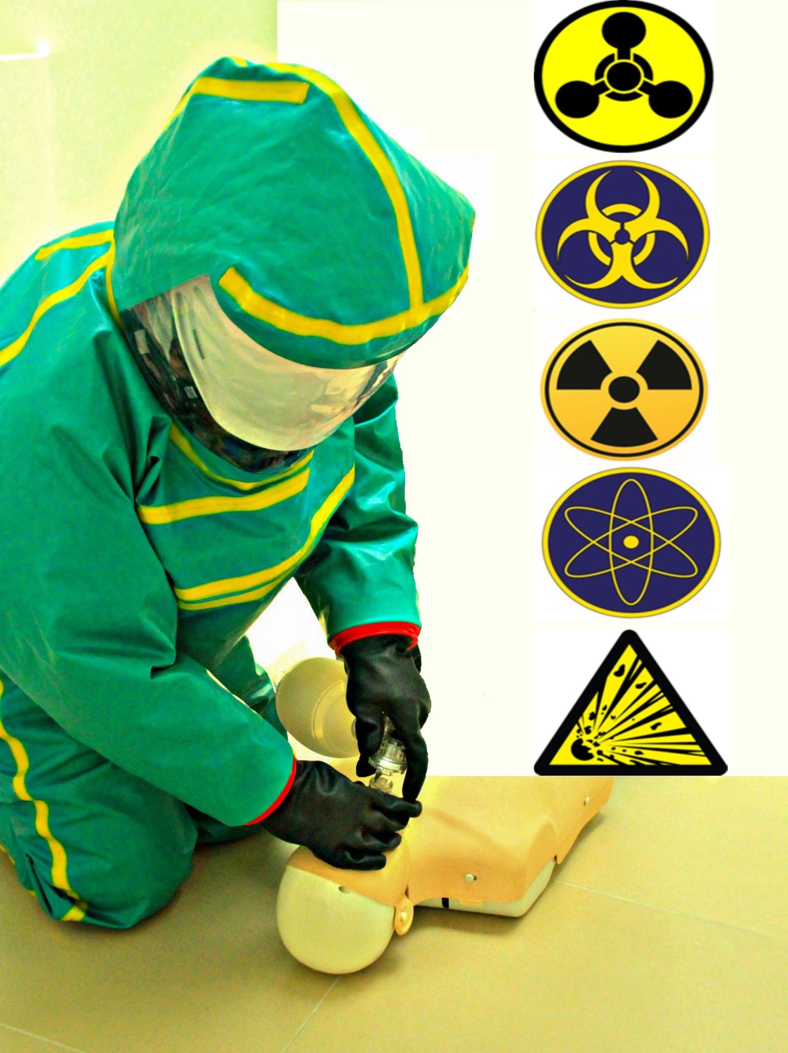 CBRNE Responder in PRPS PPE - Clinical Decontamination